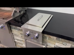 เตาย่างบาร์บีคิวกลางแจ้งสแตนเลสสร้างขึ้นในเตาสองด้าน 12.6 