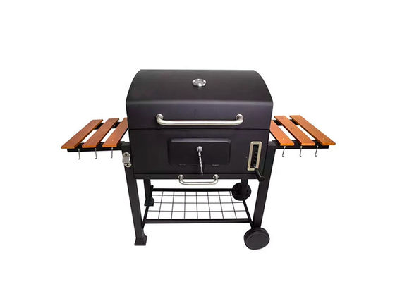 Foldable Freestanding Charcoal Grills Portable Barbecue Side Tables Smoker 79.4 Lbs