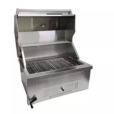 Stainless Steel Drop In Charcoal Grills For Outdoor Kitchen Built In Island 32.5"
